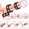 S/M/L Size Male Cock Penis Ring With Soft Spikes Silicone Ring Delay Ejaculation Adult Supplies Dick Erection Stretcher Sex Toys