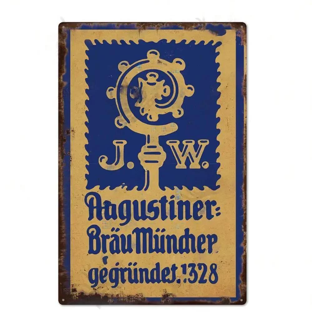 FJ Beer Brand Posters Decor Vintage Metal Signs Tin Sign Plaque Home Decor Pub Bar Man Cave Wall Decorative