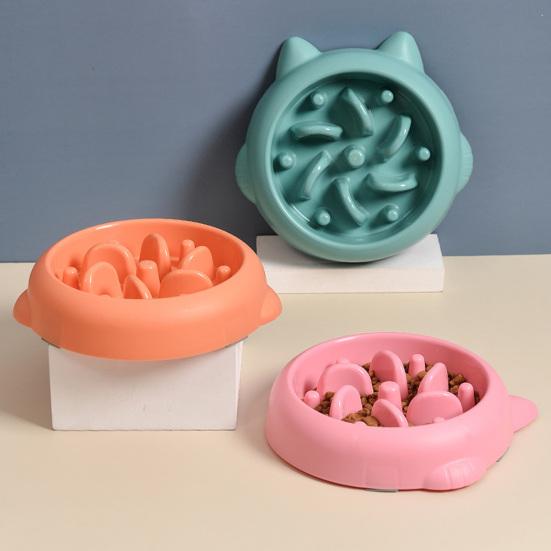 Dog Bowl Slow Feeding Anti Chock PP Material Puppy Food Dispenser Feeding Bowl Pet Supplies