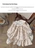 2026 Autumn French Floral Embroidered Girls' Princess Dress with Ruffle Long Sleeves