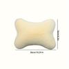 2Pcs Luxury Plush Car Headrest Pillows Soft Foam Filled for Neck Support Travel Accessories for Long Drives, Stylish Car Interior, Cozy Travel Pillow