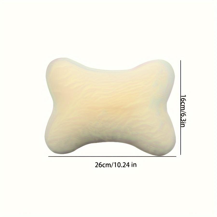 2Pcs Luxury Plush Car Headrest Pillows Soft Foam Filled for Neck Support Travel Accessories for Long Drives, Stylish Car Interior, Cozy Travel Pillow