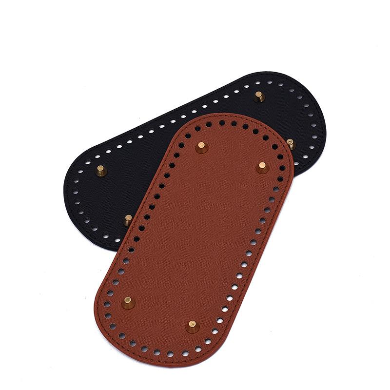 22*10Cm Long Bottom For Knitted Bag Pu Leather Bag Base Handmade Bottom With
