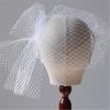 Birdcage Wedding Veil Hairband for Bride Half Face Cover Veil Headband Dance Party Elegant Headdress Evening Party Veil