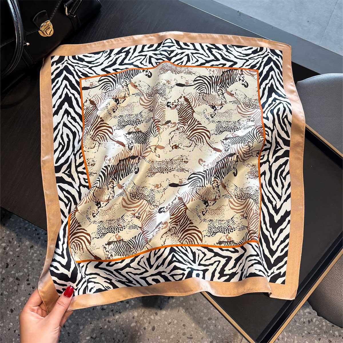 

100% Natural Silk Scarf Women Shawls Wraps Foulard Scarves Pashmina Neckerchief Female Hijab Bandana Luxury Fashion bufanda Real Silk 53x53cm