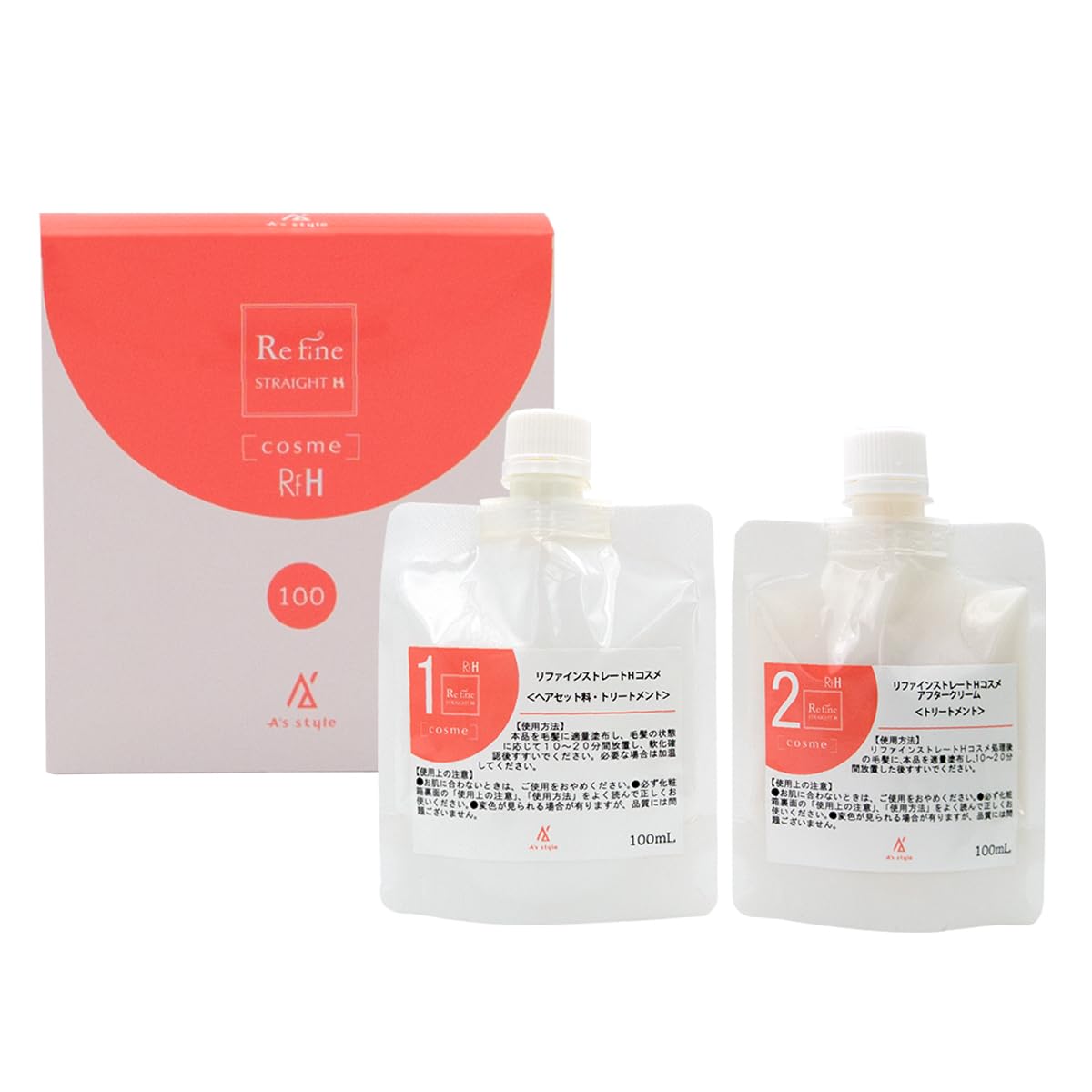 

Az Style Refine Straight H Cosmetics Косметическая завивка вьющихся волос Выпрямление Лечение [Эксклюзив для салона] (100г/100мл)