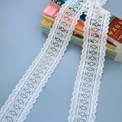 Pizzo da Ricamo a Filo Sottile in Poliestere, Codice a Barre Idrosolubile, Accessori per Abbigliamento da Bambino, Abiti