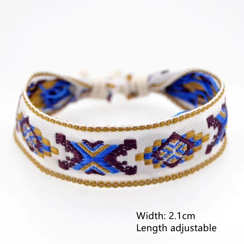 Bohemia Weave Rope Friendship Bracelets For Woman Men Cotton Handmade Charm Bracelet & Bangles Ethnic Jewelry Gifts