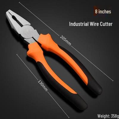 Tiger Industrial-Grade Multifunctional Wire Pliers: Household Electrician Tools, Labor-Saving, Available In 6-inch and 8-inch Sizes.