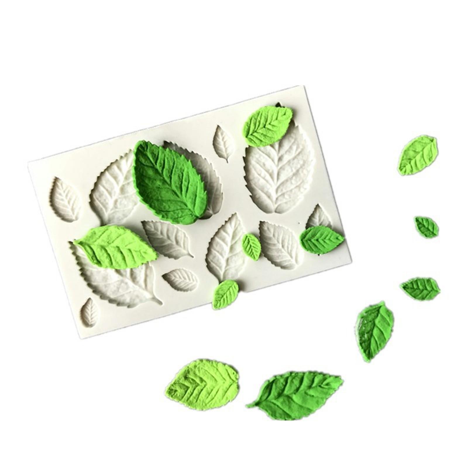 

Leaf Silicone Mold Sugarcraft Chocolate Cupcake Baking Mold Fondant Tools One Size