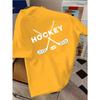European Sizes Children Hockey Sports 95 T-Shirt, Short-Sleeved for Children And Children - Casual, Loose, Breathable, Trendy, And Simply Designed
