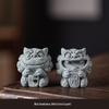 Chinese Style Stone Lion Pair Ornaments