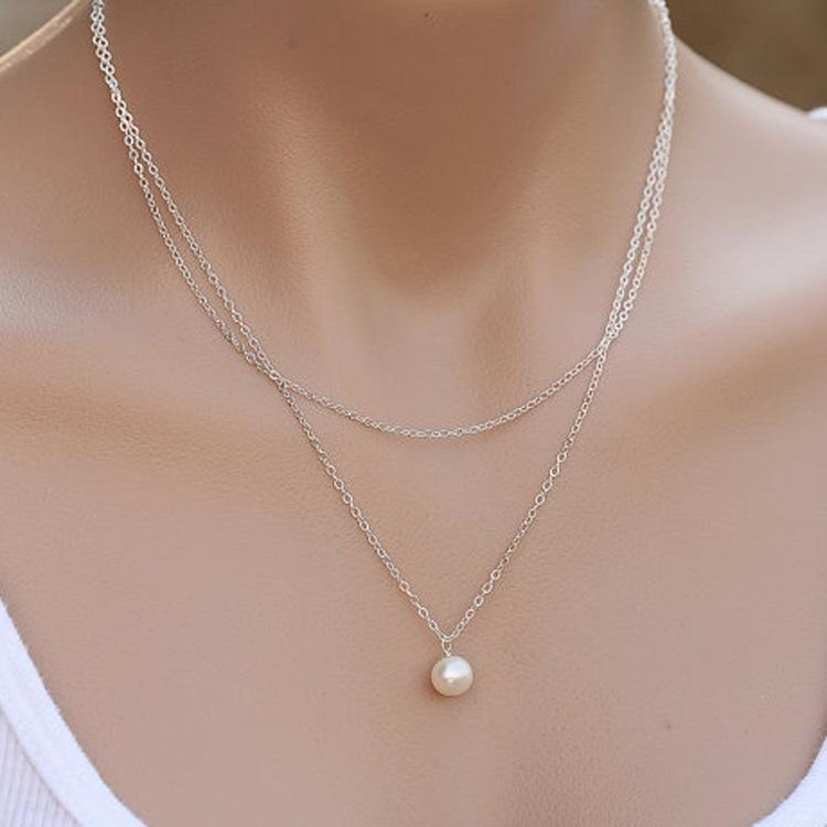 European and American exaggeration, simple and versatile collarbone chain accessories women, side chain thick chain temperament street 