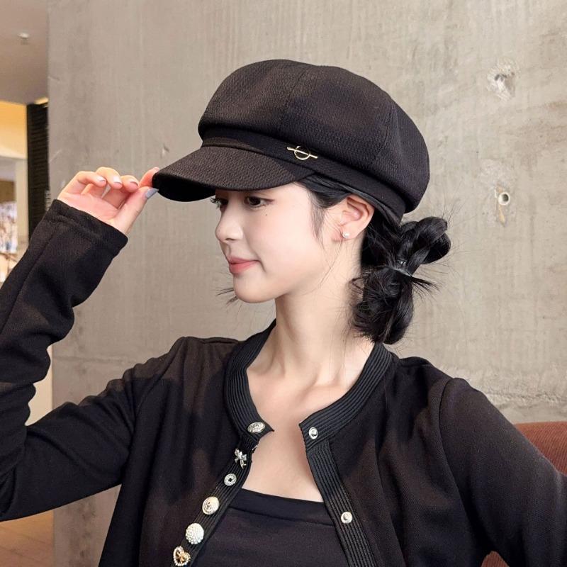 New Beret Children's Autumn and Winter High-end Face Ducktongue Octagonal Hat Retro Painter Newsboy Hat