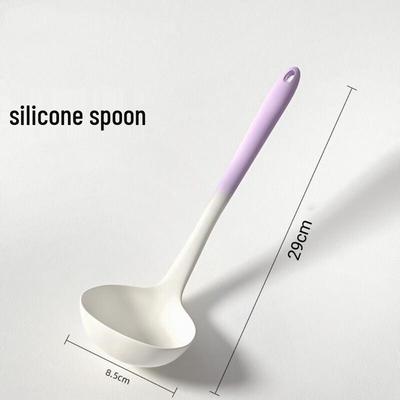 Wutuo Two-Tone Silicone Soup Ladle Set