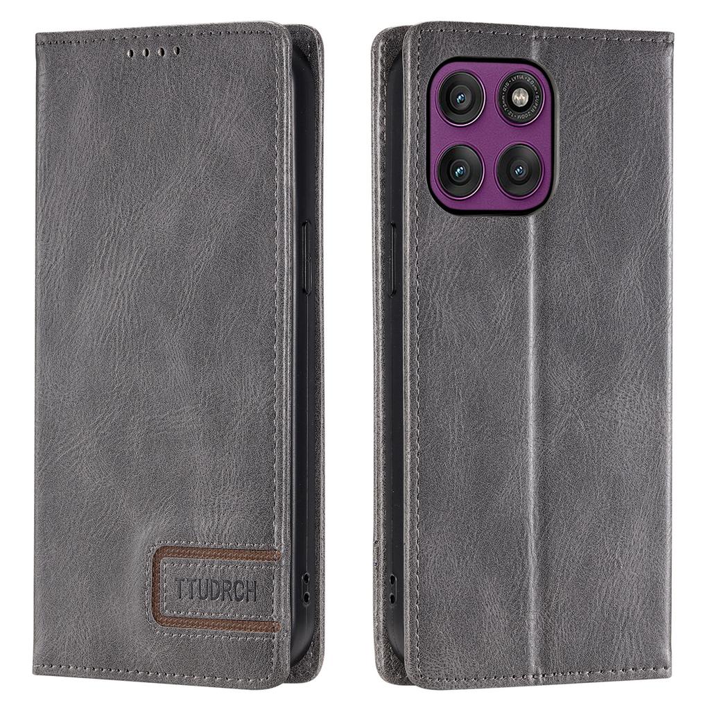 TTUDRCH Style 007 For Motorola Moto G56 5G Leather Case RFID Blocking Wallet Stand Phone Cover