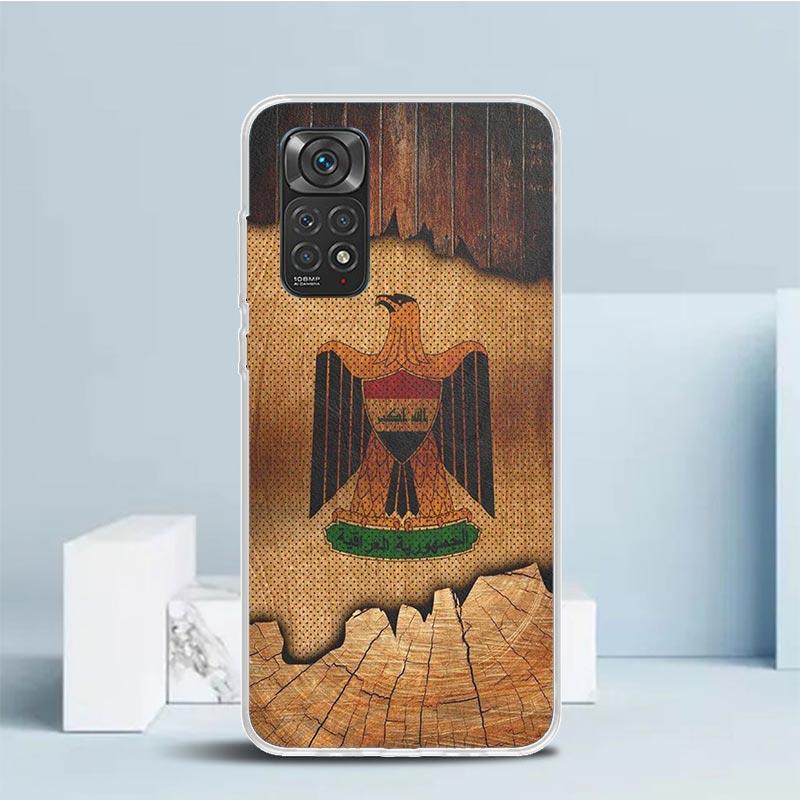 Iraqi Iraq National Flag Phone Case For Xiaomi Redmi Note 15 14 14S 13 12S 12 Pro Plus 11S 11 11T 11E 10S 10 + Soft TPU Back Cov