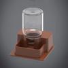 Auto Refill Function Reptile Water Dish Space Saving Anti-slip Base Reptile Water Dispenser Plastic Detachable