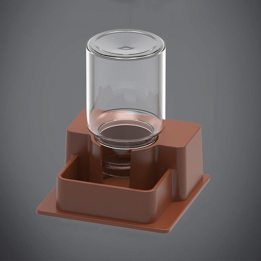 

Space Saving Reptile Water Dish Auto Refill Function Pet Feeder Station for Snakes Tortoise коричневый