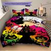 3pcs Halloween Decorations Duvet Cover Set -Includes 1 Duvet Cover and 2 Pillowcases, No Quilt Core, All-Season Home Decor  yy251111100
