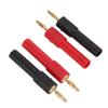 5set Banana Plug Adapter PA Brass Material 2mm 0.08in Male To 4mm 0.16in Female Red Black Banana Connector
