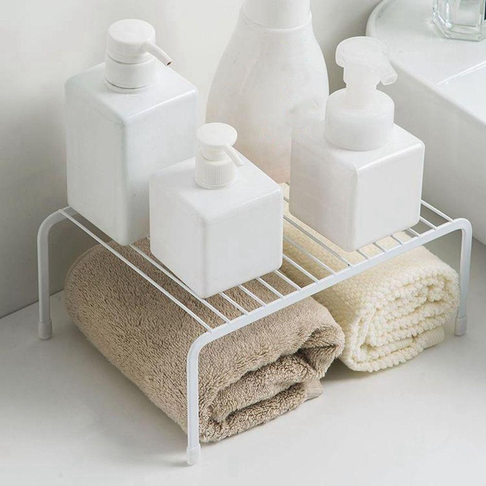 Draining Iron Kitchen Storage Rack Hollow Seasoning Bottles Shelves Spice Jars Holder   Cupboard