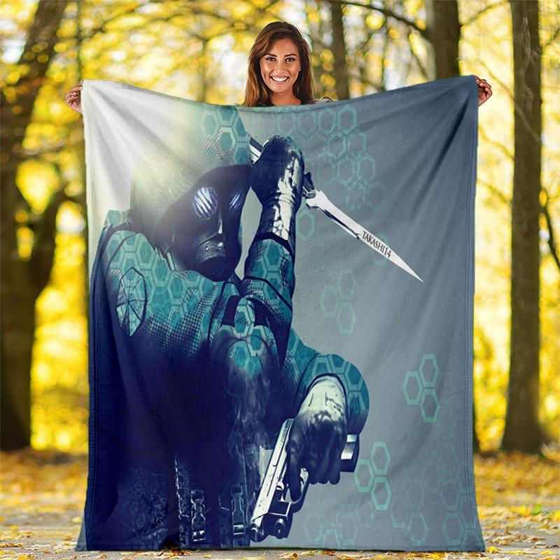 The sci-fi game Resident Evil features the Umbrella Corporation blanket a soft home furnishing nap decoration a warm Sherpa blanket for all seasons U6