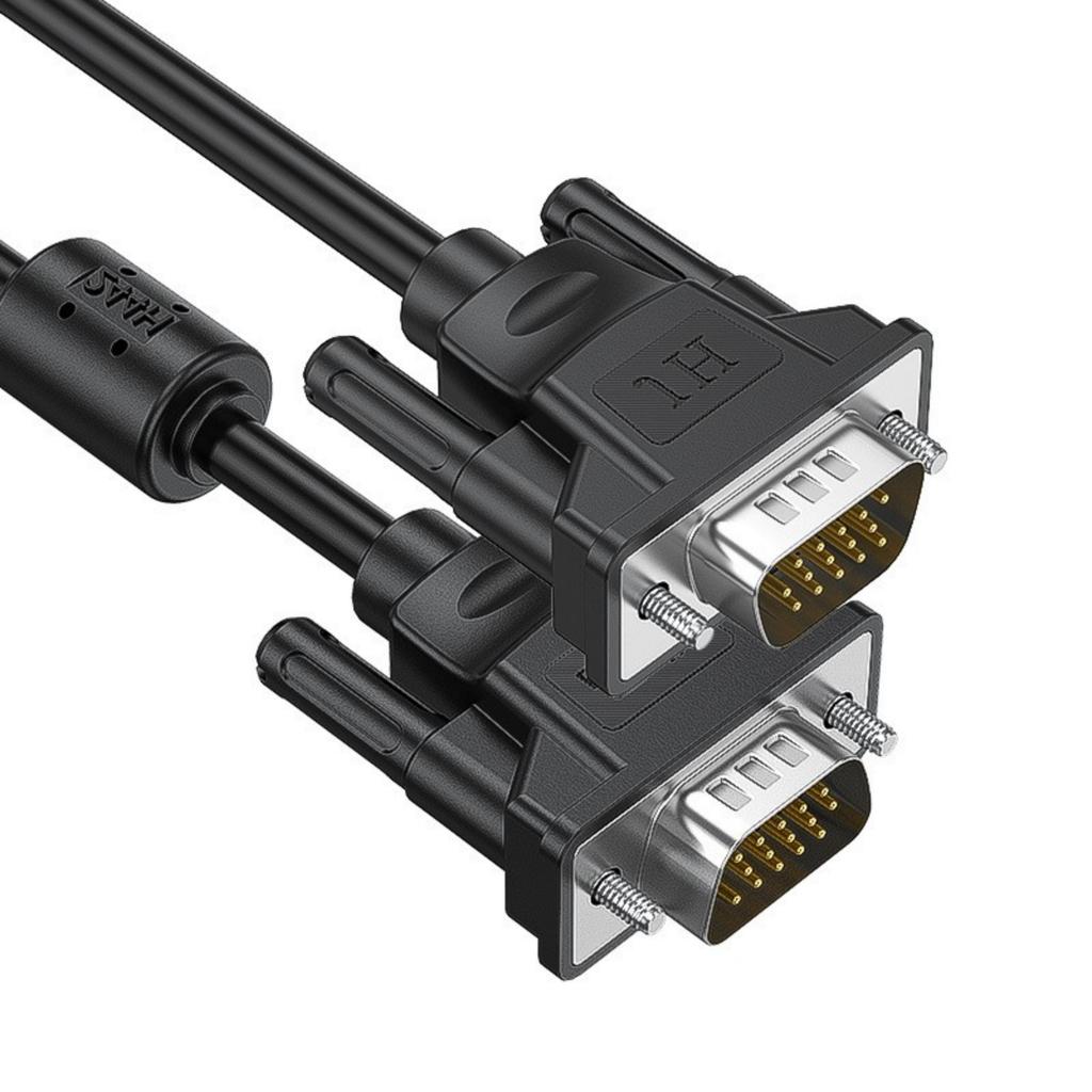 Flexible VGA Cable VGA 15Pin Male to Male Connector Cable with AntiInterference Design for Clear Display Monitors Cable