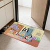Anime B-BlueyS Cute Bathroom Mat Kids Room Bedroom Decoration Balcony Anti-Slip Doormat Living Room Welcome Rug
