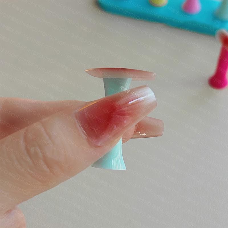 1 Set Bonbonfarbene Kunststoff Magnetische Nagelhalter Übungs-Displayständer Nagellack Präsentationsregal Nailart Werkzeug