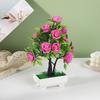 Artificial Potted Rose Plant With Durable Plastic Foam For Home Decor And Gifts