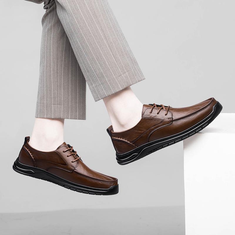 Casual Retro Men Shoes Business Brand Leather Shoes Fashion for Men  Comfortable and luxurious men's outdoor walking shoes