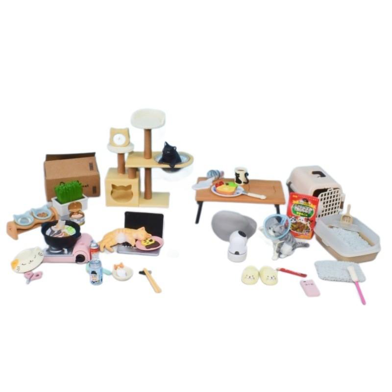 Animal Figurine Collection Pvc Cute Cat Miniature Gift For Animal Lovers