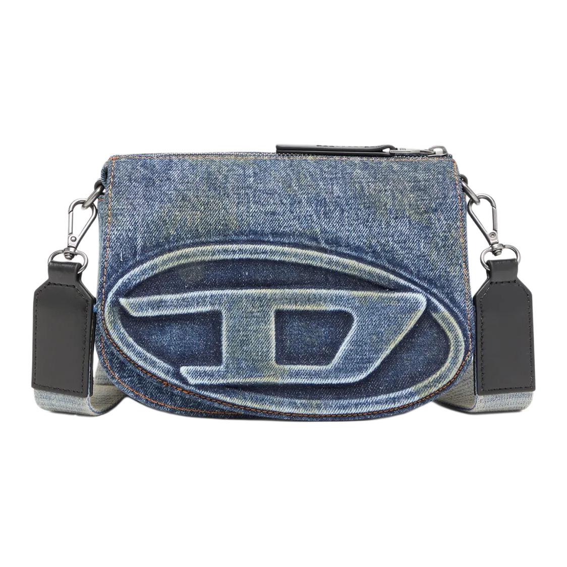 

Diesel 1Dr Logo Cotton Crossbody Bag Unisex Bags Blue X10223P6717H1410 Basic Set (Bag+Dust Bag)