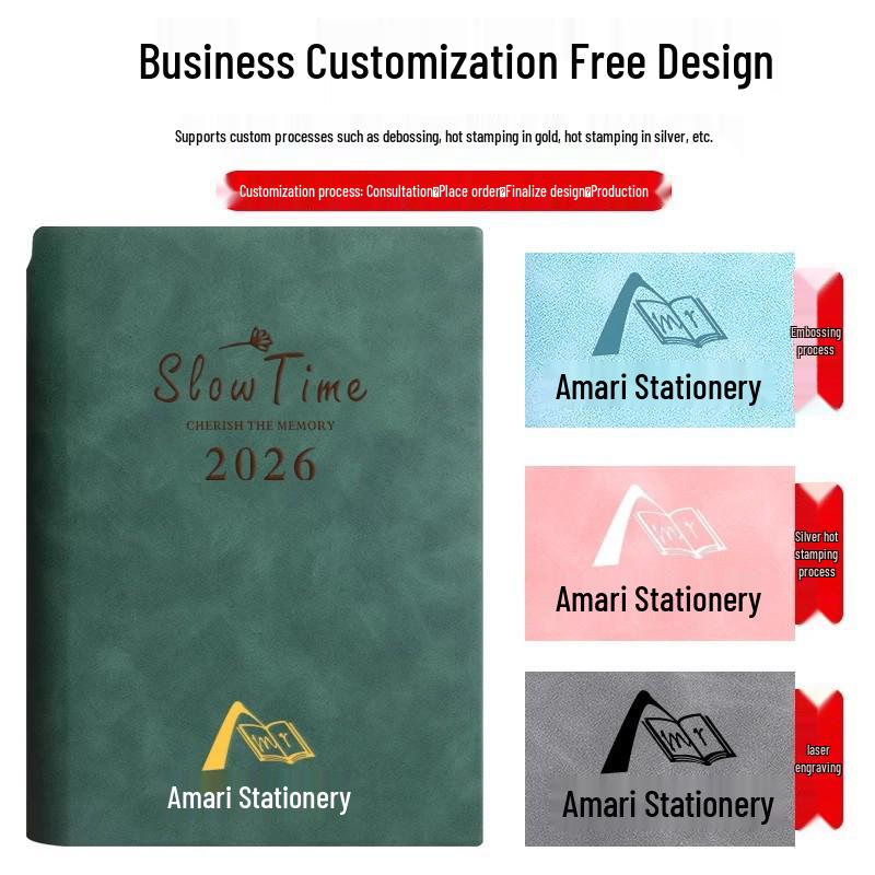 2026 Customizable Daily Planner: Time Management & Efficiency Diary