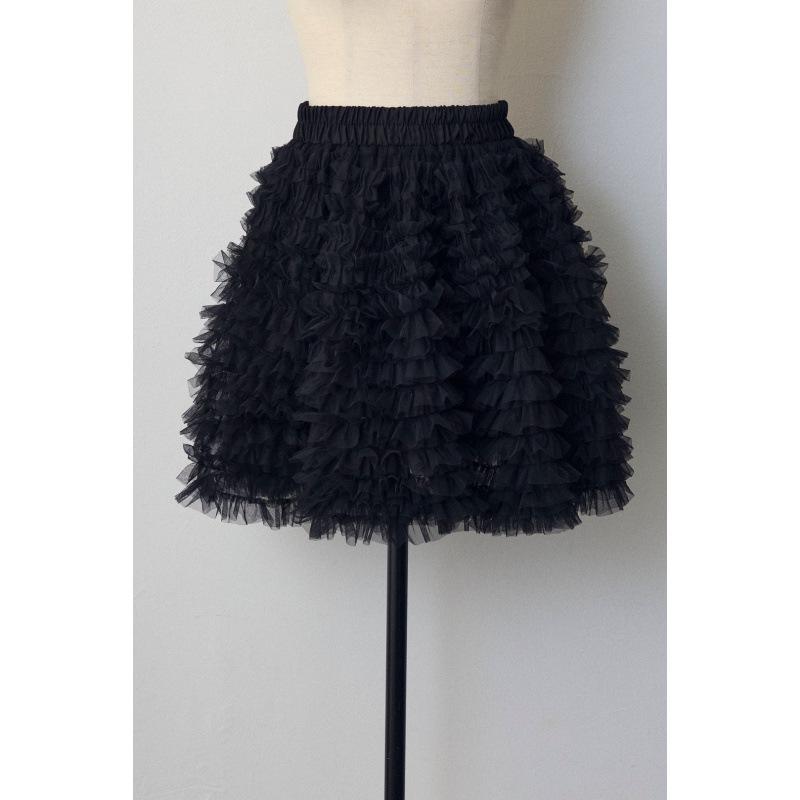 

Trendy Spring/Autumn Fluffy Mesh Cake Skirt - Celebrity Style One Size