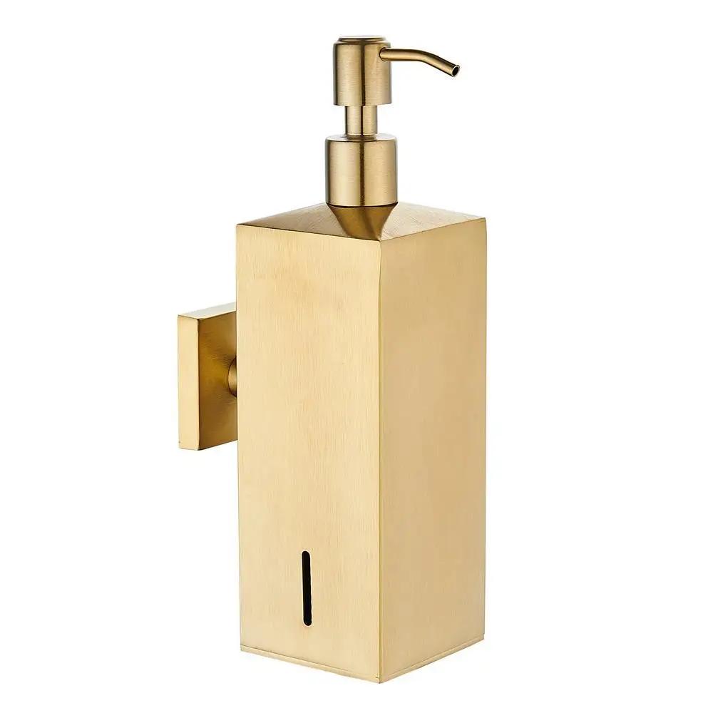 Wall Mounted Soap Dispenser 304 Stainless Steel Empty Bottle Press Type Large Capacity 500ML Manual Hand Sanitizer Bottle Modern