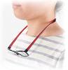 Reading Boston Round Blue Light Blocking [CACALU] Neck-hanging Glasses, Style, Shape, Stylish, Lightweight, (Black +1.00)