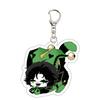Acrylic Keychain with Character Silhouette Design Durable Material Metal Clasp Suitable for Bag Decoration and Key Holder Accessories