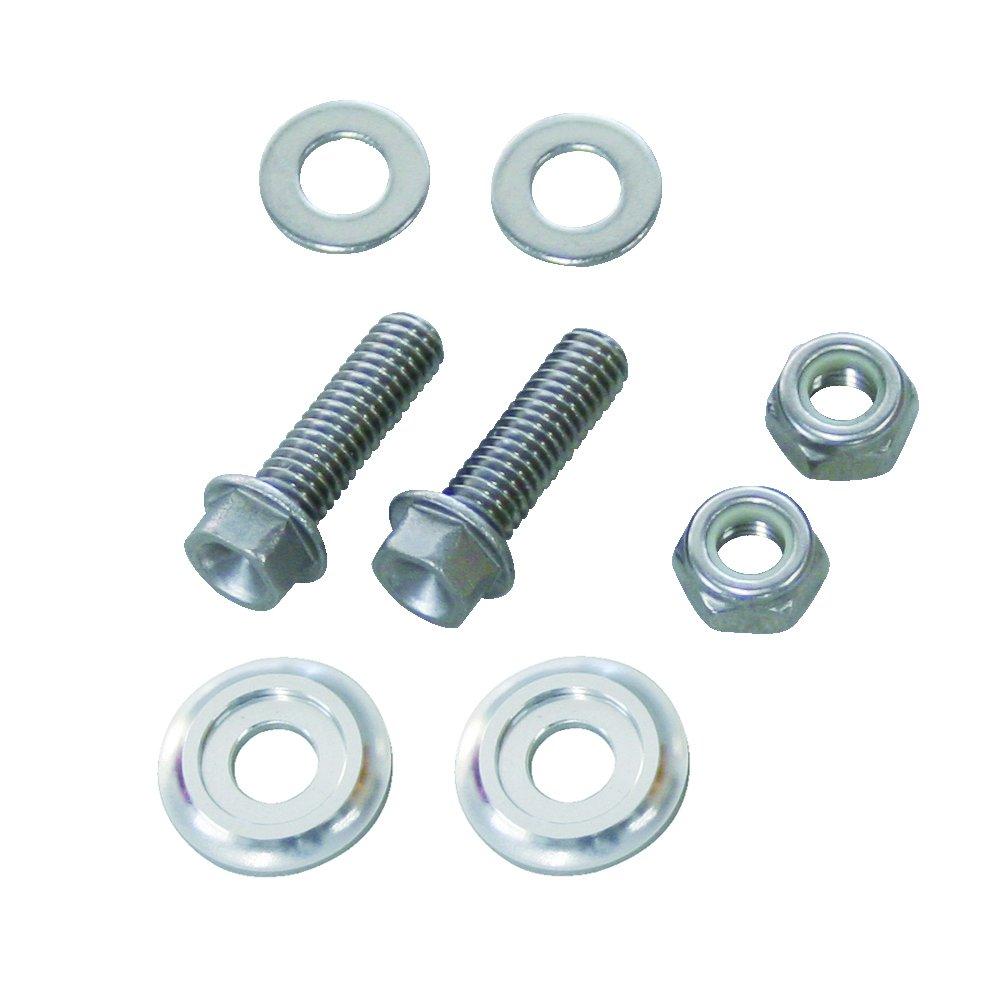 POSH Standard Bolt & Nut Set for Fixing License Plate, M6 серебряный