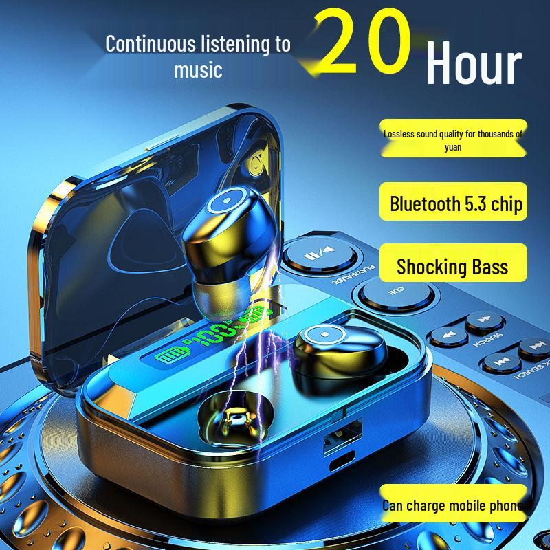 Wireless Bluetooth 5.4 Sport Earbuds, Dual In-Ear Mini Headphones Compatible with Huawei, OPPO, Apple, vivo