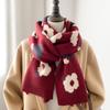 Korean Version Small Fresh Knitted Scarf for Women Autumn and Winter Korean Version Japanese Versatile Ins Trendy Soft Girl Warm Woolen Scarf