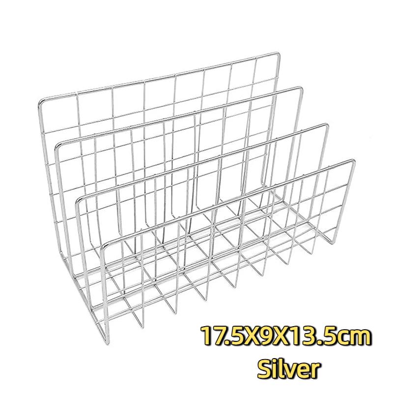 Ins Minimalist Iron Desktop Storage Rack Organizer Table Organizer Rack Document Book Rack Desk Multifunctional Storage Rack