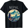 Nepal Landscape Art Deco T-Shirt
