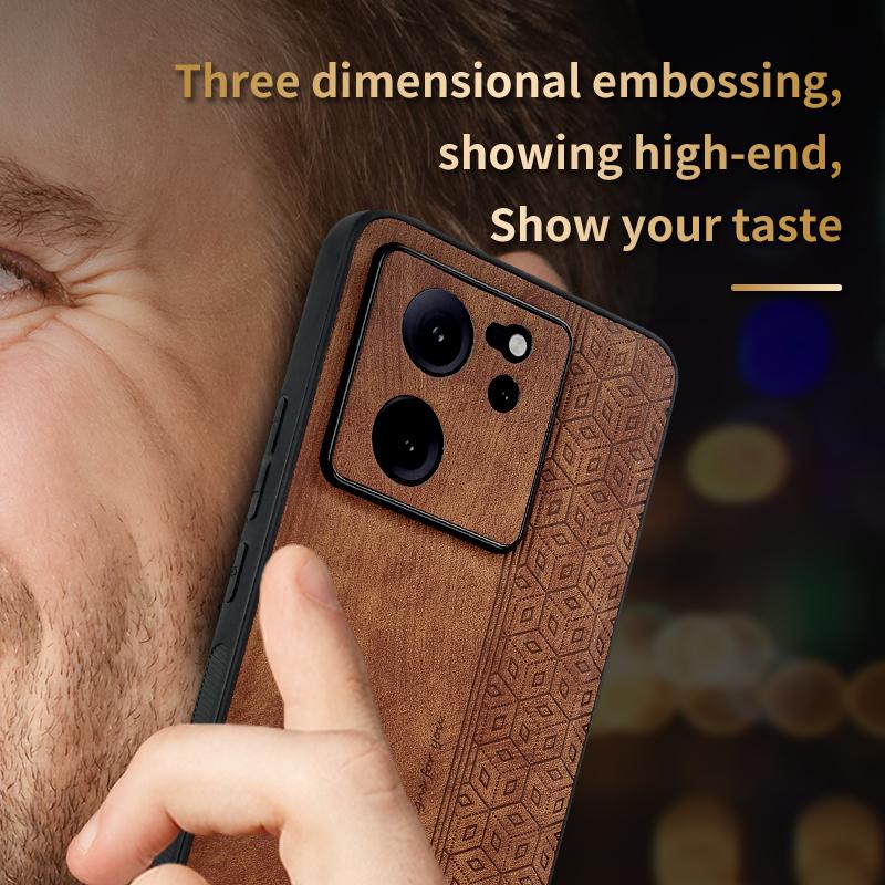 AZNS For Xiaomi Redmi K60 Ultra/13T/13T Pro Case PU Leather Coated TPU Cellphone Cover