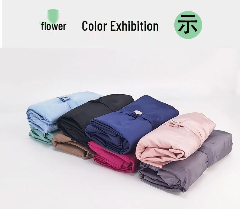 Eco-Friendly Foldable Shopping Tote with Buckle, Drawstring Closure, and Single Shoulder Strap