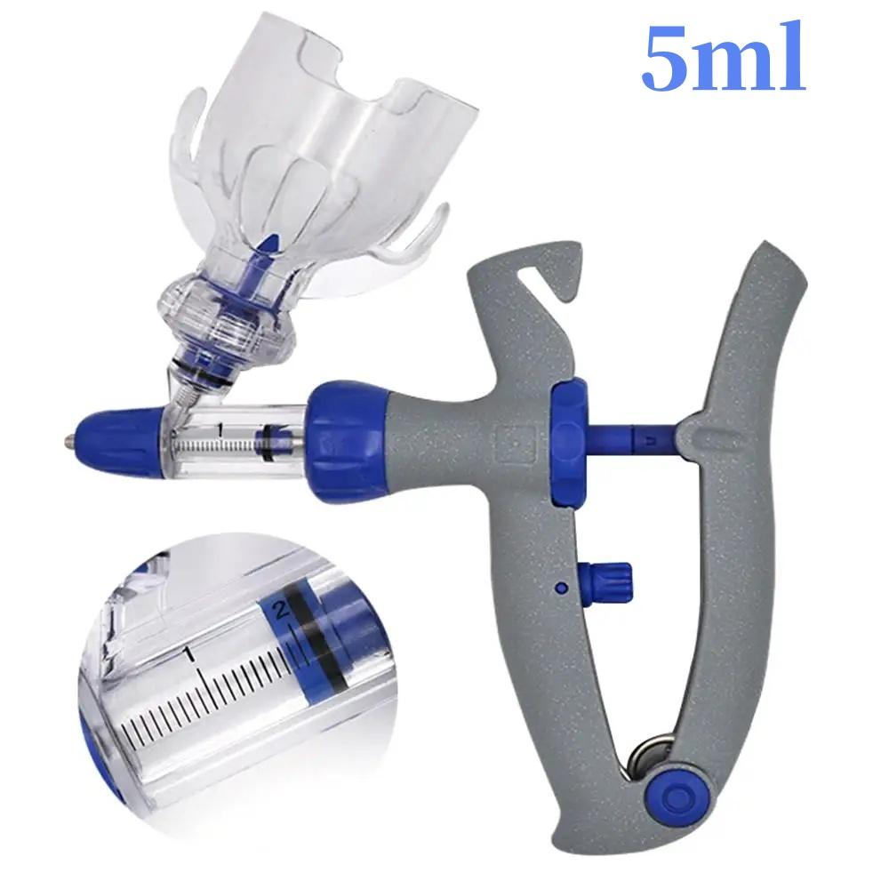 1/2/5/10ml Automatic Veterinary Continuous Syringe Poultry Animal Injection Needle Adjustable Vaccine For Livestock Cattle Sheep