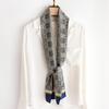 Thin and Narrow Long Small Silk Scarves Women's Foreign Style Fashionable and Versatile Sunscreen Silk Scarves Spring and Summer Scarves Scarves