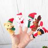 Cartoon Animal Christmas Finger Puppet Animal Plush Hand Puppet Soft Doll Toy  Children Gifts