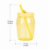 550ml Sippy Tumbler with Straw Coffee Cup Multi-functional Double Drinking Cup  Coffee Juice Milk
